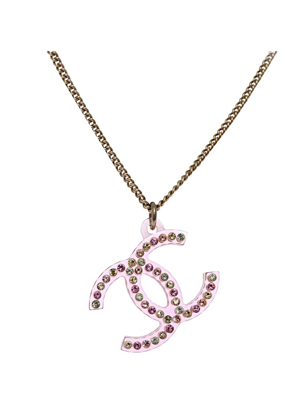 Chanel Cc Logo Pendant Necklace Metal #346803C72B
